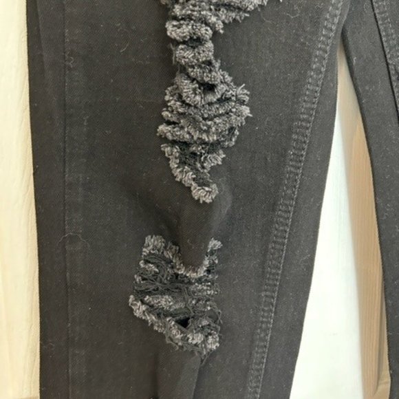 Almost Famous Vintage Mom Black Women's Ripped Jeans - Picture 6 of 7